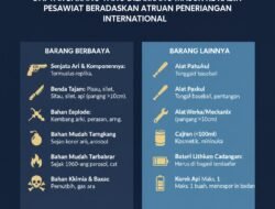 Daftar Barang yang Dilarang Masuk ke Kabin Pesawat Berdasarkan Aturan Penerbangan Internasional