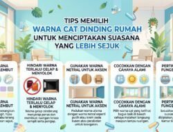 Tips Memilih Warna Cat Dinding Rumah Untuk Menciptakan Suasana Yang Lebih Sejuk